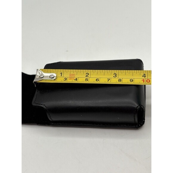 Nikon Coolpix Black Leather Camera Case Magnetic Closure Belt Loop - Picture 4 of 5